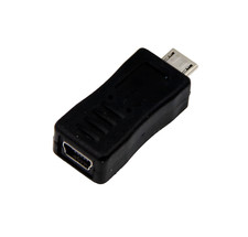 Micro USB Male Jack to USB Mini Female Socket Charger Power Adapter Converter