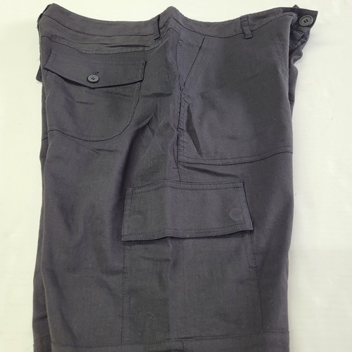 Theory Pant Womens 12 Black Linen Cargo Pant Flap Pockets Lightweight Jogger - Picture 6 of 15