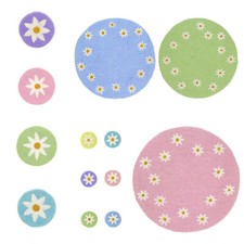 Tischset Filz Blumen Untersetzer Platzset gefilzt Frühlingsdeko rosa grün Ostern