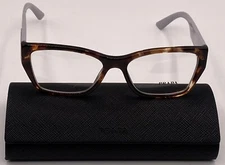 PRADA VPR 11Y 07R-1O1 HAVANA PURPLE AUTHENTIC RX EYEGLASSES 54-16-140