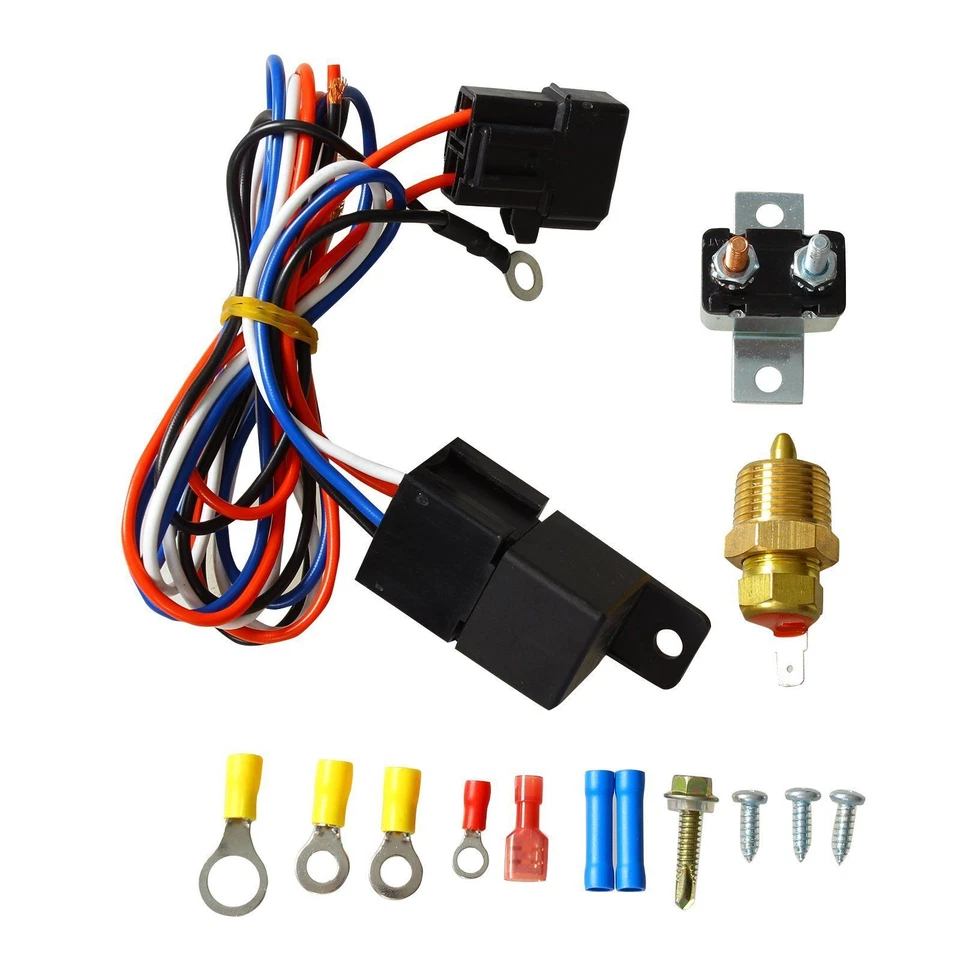 161 3 Row Radiator&Shroud Fan Realy Kit For 1973-1986 Chevy/GMC C/K C10 C20 C30 - Image 4 of 4