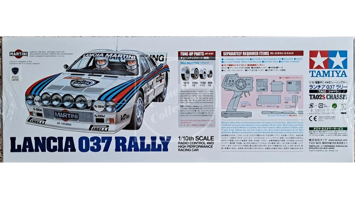 Tamiya RC 1/10 Lancia 037 Rally 4WD Kit TA02S Chassis w/ Motor