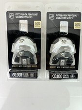 4 Total BATTLE SPORTS SIGNATURE OCHRANIACZ NA USTA PITTSBURG PINGWINY LOGO MŁODZIEŻ 9-UNDER