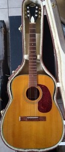 Early 1960's Airline H-7032 Jumbo Dreadnought Acoustic Guitar