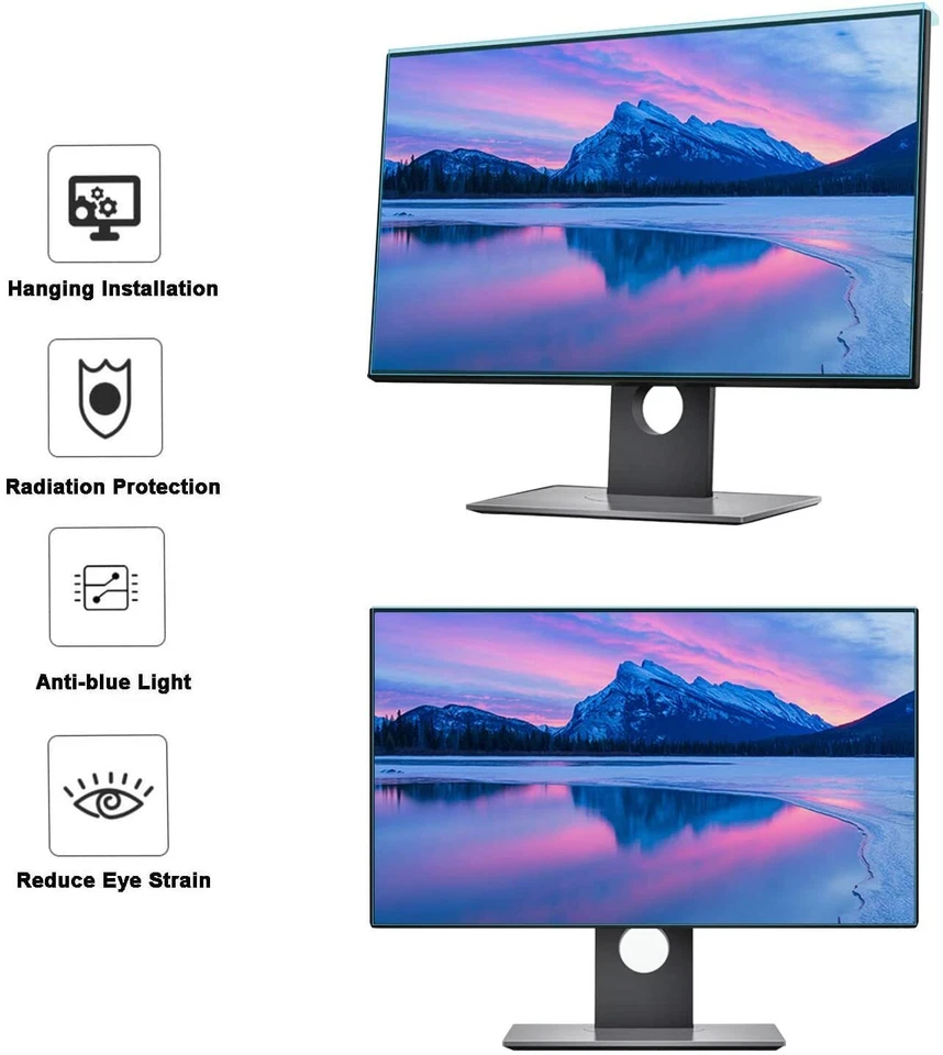 21-27 inch Computer Blue Light Blocking Screen Protector LED Monitor Filter Film - Image 3 of 4
