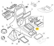 MG ROVER 200/25/400/MG ZR GUARNIZIONE TUNNEL CAMBIO AUTOMATICO OEM FWF100030PMA