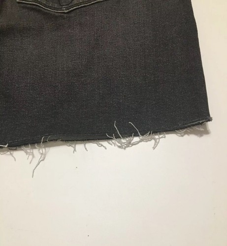 Jeans Calvin Klein Nuevos con Etiquetas Mujer Talla 30 Negro Dobladillo Deshilachado Denim Jean Falda Corta $69 - Imagen 7 de 12