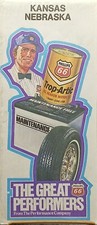Vintage Phillips 66 Advertising Kansas Nebraska Map featuring Trop-Artic Oil