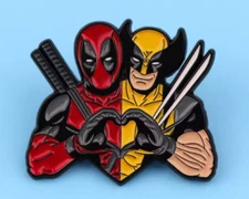 DEADPOOL WOLVERINE enamel pin - Marvel - FREE SHIPPING