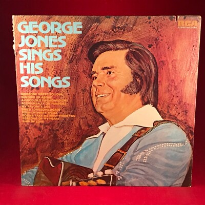 GEORGE JONES Sings His Songs 1974 USA Vinyl LP RCA record