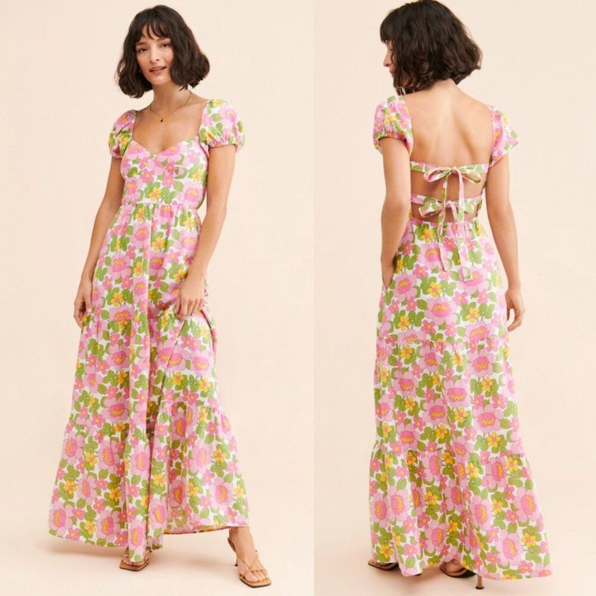 formal spring maxi dress PRETTYGARDEN Women's Summer Wedding Guest Dress Sleeveless Ruffle Form