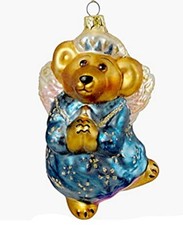 Boyds Bears Glass Celeste Christmas Angel Ornament