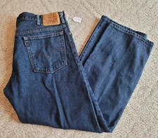 Levi’s 517 Jeans Bootcut Red Tab 38 X 30 Dark Blue Cotton 7288