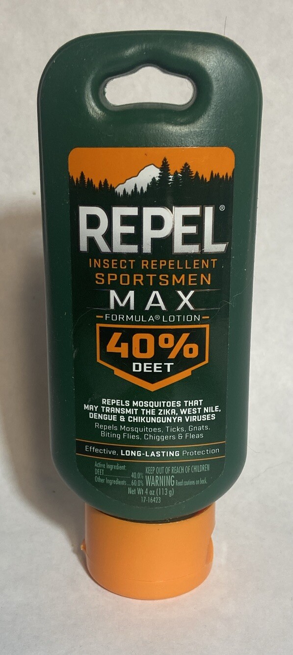 Repel Sportsmen MAX Lotion 40 DEET 4oz Insect Repellent Mosquito