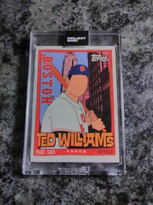 TED WILLIAMS Topps Project 2020 #34 1954 Baseball RED SOX RC SSP - Fucci Box