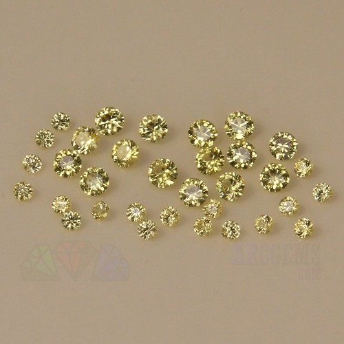 1x Natural Yellow Sapphire VS Round 1mm 1.5mm 2mm 3mm Loose Gemstone Ceylon Thai - Picture 3 of 31