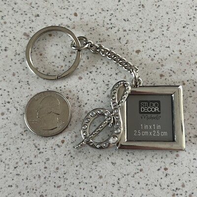 Michaels Studio Decor Keychain Key Ring Photo Picture Frame Letter ''S'' #47684