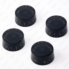 4 Pcs Black  LP Guitar Control Knobs Speed Dial Knobs for Les Paul SG Guitar