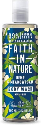 Faith In Nature Body Wash 400ml - Hanf & Wiesenschaum
