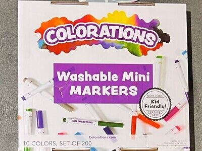 Colorations Washable Mini Markers - Set of 200