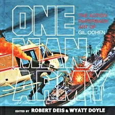 ONE MAN ARMY: THE ACTION PAPERBACK ARTWORK OF GIL COHEN - hardcover edition new