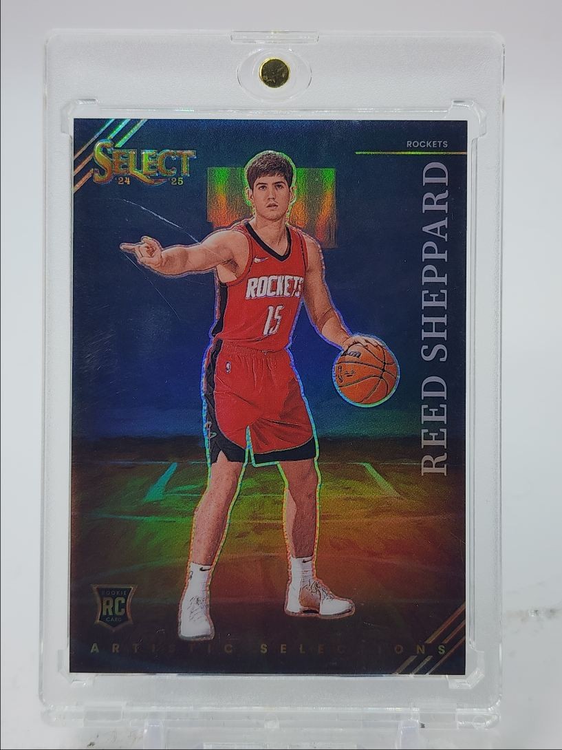 REED SHEPPARD 2024-25 SELECT ARTISTIC SELECTIONS ROOKIE SSP ROCKETS RC Q2470