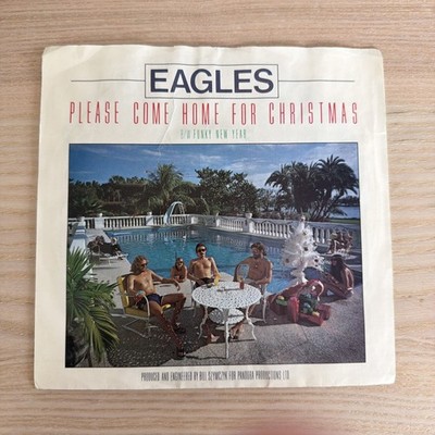 Picture Sleeve 45 Eagles - Please Come Home For Christmas / Funky New Year