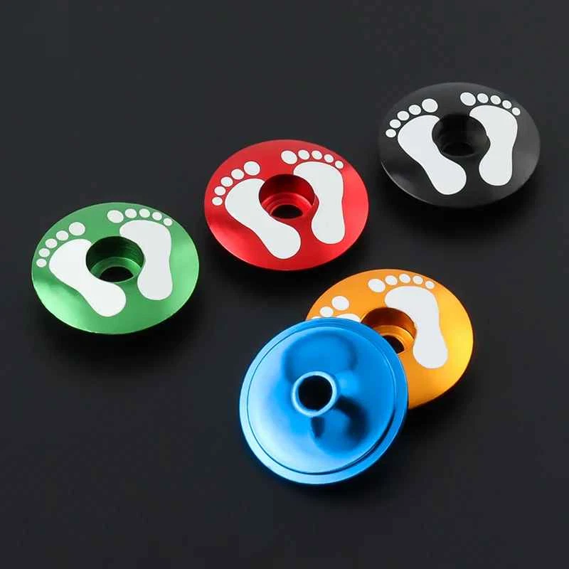 Tapa delantera de aluminio tapa de afinación auriculares de bicicleta tapa de vástago de bicicleta cubierta Foto 2 de 4