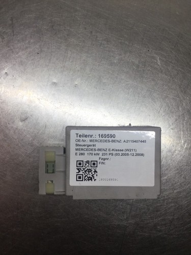 169590 Steuergerät MERCEDES-BENZ E-Klasse (W211) A2115407445 E 280