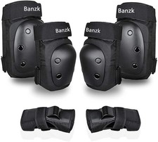 Adult Knee Pads Elbow Pads Wrist Guards 6 in 1 Protective Set