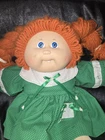 Cabbagepatch Kids Vintage 1978/1983 Green dress with Red Hair