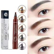 Microblading Tattoo Eyebrow Ink Pen Long Lasting Eye Brow Pencil 3D Fork Makeup