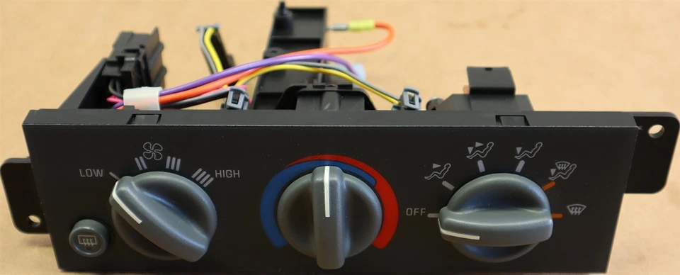 Control de tablero calentador Pontiac 94-96 Firebird 16183782 sin aire acondicionado con descongelador trasero OEM Foto 2 de 4