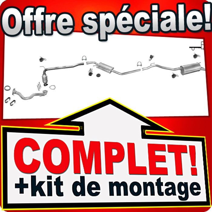 Échappement VW T4 2.5 TDI catalyseur de rechange tuyau silencieux pour moteur 1.9 2.4 diesel LWB