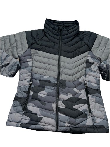 Columbia Women's Omni Heat Jacket Black gray camo Size XL - Picture 2 of 17
