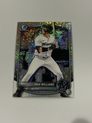 Max Williams 2025 Bowman Draft Chrome Mojo Refractor 1st #BDC-68 Marlins