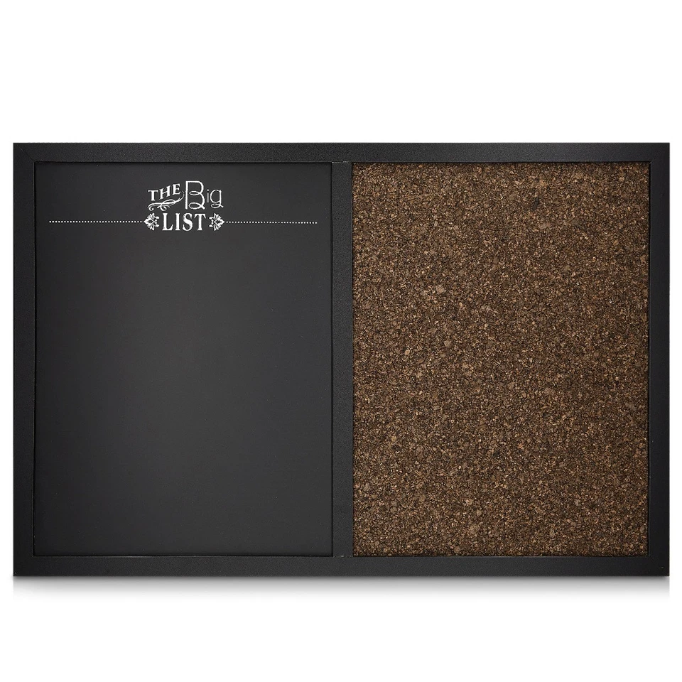 Kombitafel Kreidetafel magnetisch Kork Pinnwand Memoboard 60x40cm Tafel - Bild 4 von 4