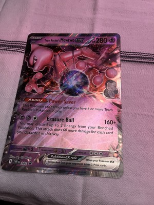 Pokémon TCG Team Rocket's Mewtwo EX Black Star Promo 2025 #205