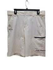 Huk Mens L Fishing Quick Dry Vented Lightweight Shorts Zippered Pockets. NWOT