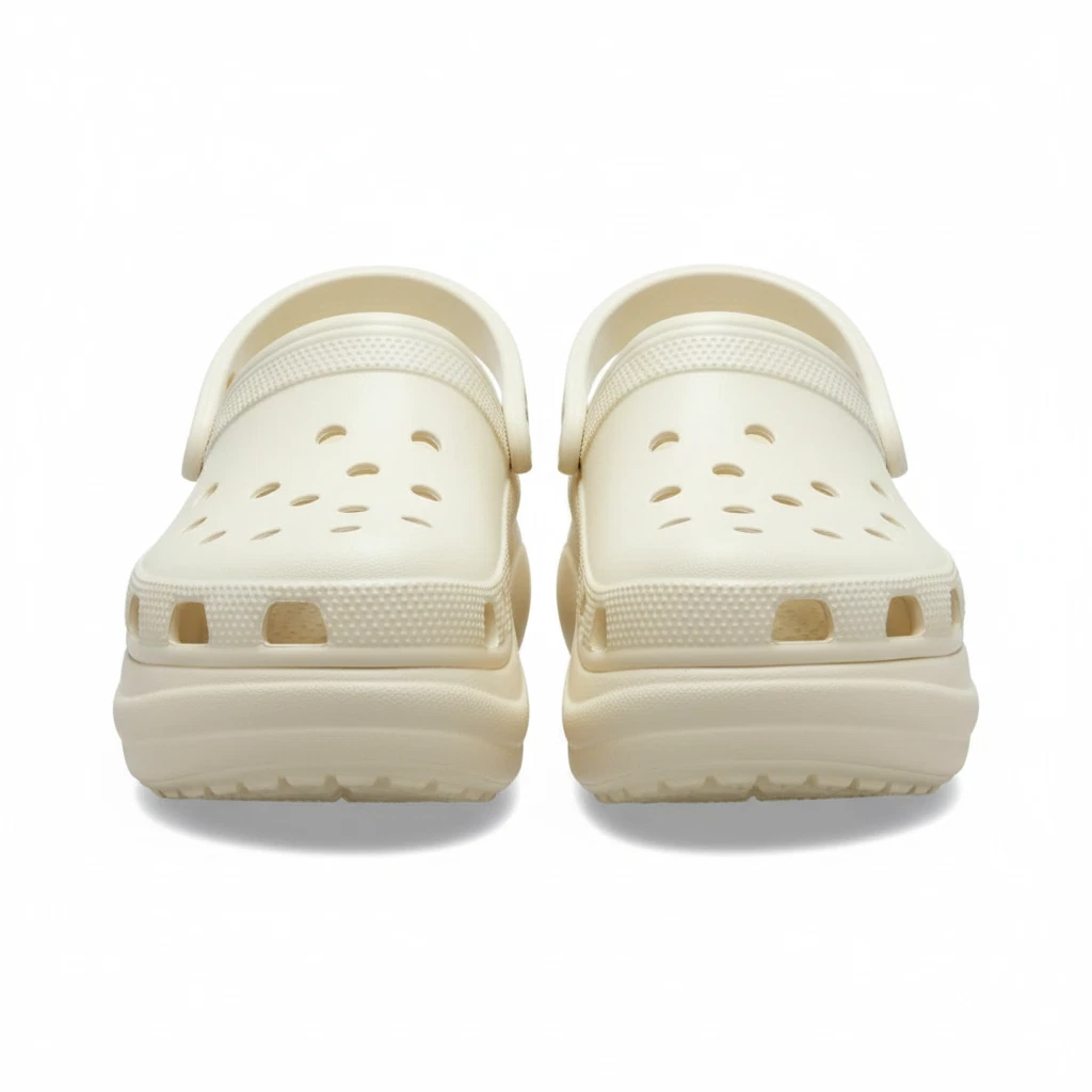 Crocs Women's Classic Bae Clogs Bone W6 White Clog Shoes