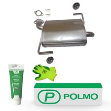 POLMO Auspuff Endschalldämpfer mit E-Prüfzeichen /6471