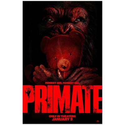 Primate Horror Movie Poster Monkey See Monkey Kill January 9 2026