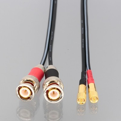 Dual Microdot 10-32 Locking Spring  to BNC Cable Flaw Detector NDT Accelerometer