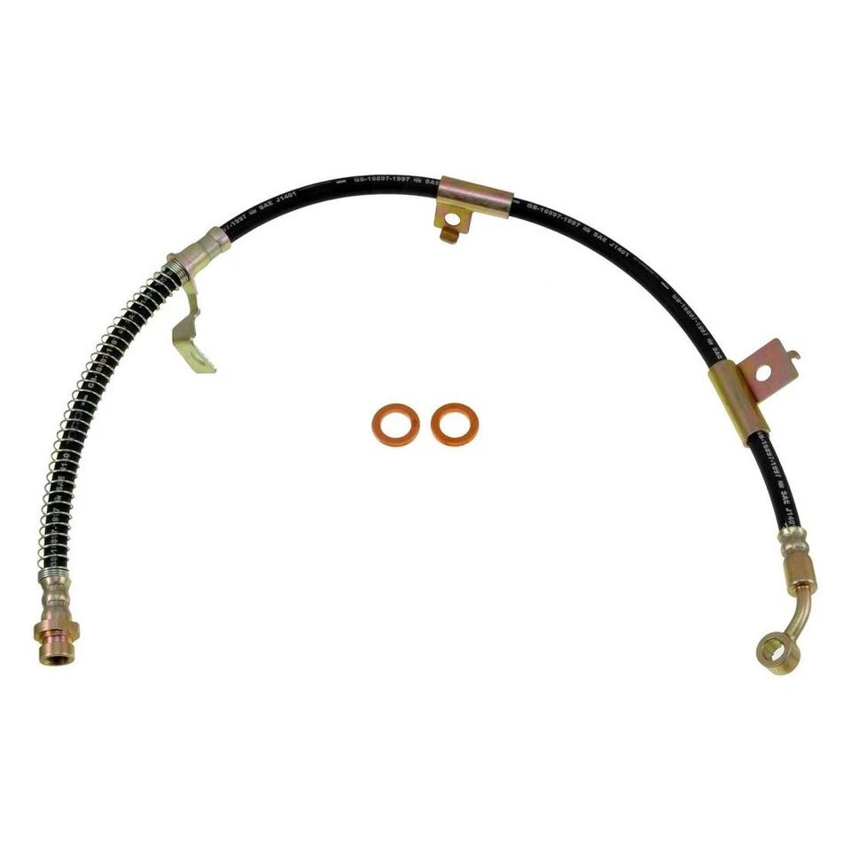 Línea de freno de manguera de freno delantera trasera 4 para Hyundai Sonata 2001 Kia Optima 2000 Foto 3 de 4