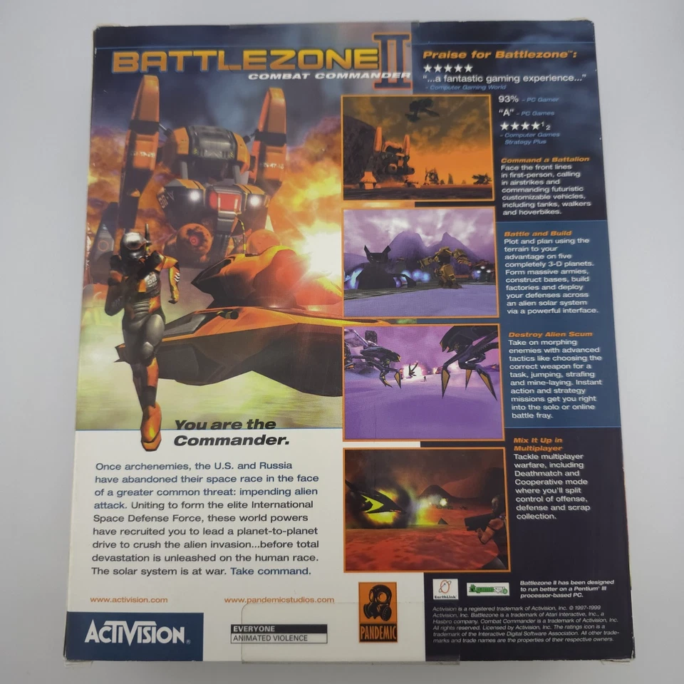 Battlezone II: Combat Commander, 1999, Big Box, New & Sealed - Image 3 of 4