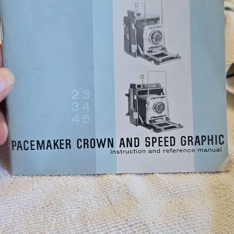 Graflex Pacemaker Crown & Speed Graphic Instruction and Reference Manual