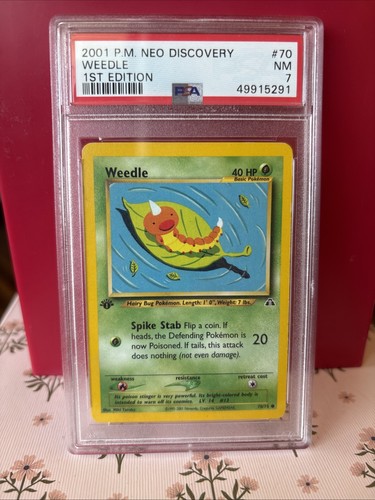 Weedle (1st Edition) graded PSA 7 for sale on eBay