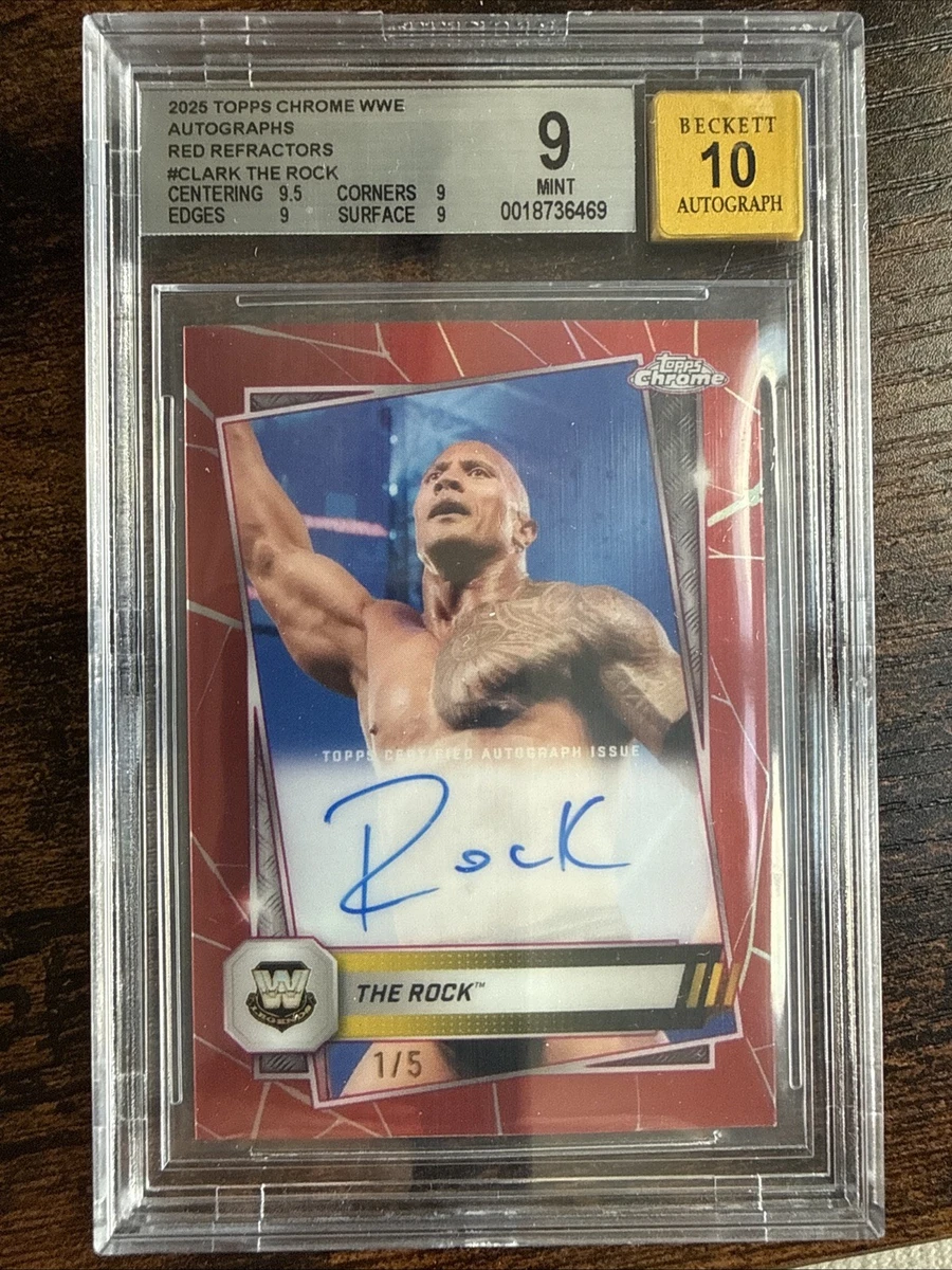 2025 Topps Chrome WWE - The Rock #CLA-RK for sale | eBay