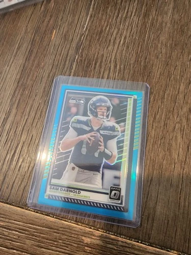 Panini Donruss Optic 2025 Sam Darnold #186 Aqua Prizm /349 Seahawks NFL Card