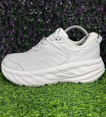 Hoka Bondi SR Wide Womens Size 9D Harbor Mist Lunar Rock Running Sneakers Shoes
